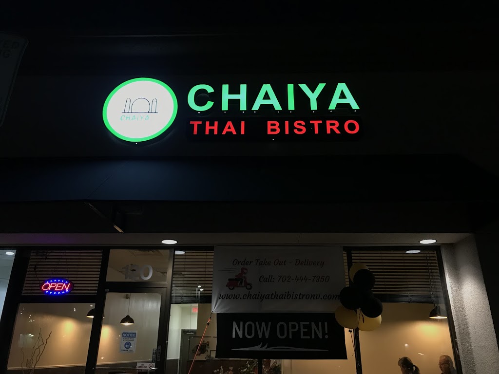 Chaiya Thai Bistro | 3390 Novat St Ste.120, Las Vegas, NV 89129, USA | Phone: (702) 444-7350