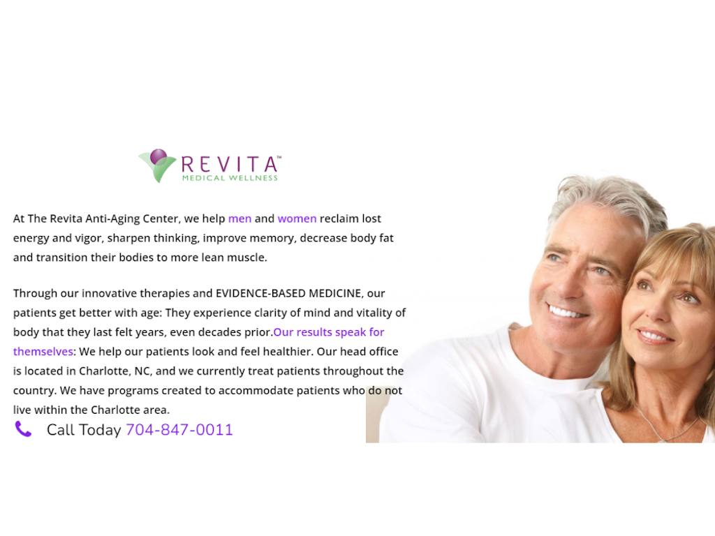 Revita Medical | 8133 Ardrey Kell Rd STE 201, Charlotte, NC 28277, USA | Phone: (704) 847-0011