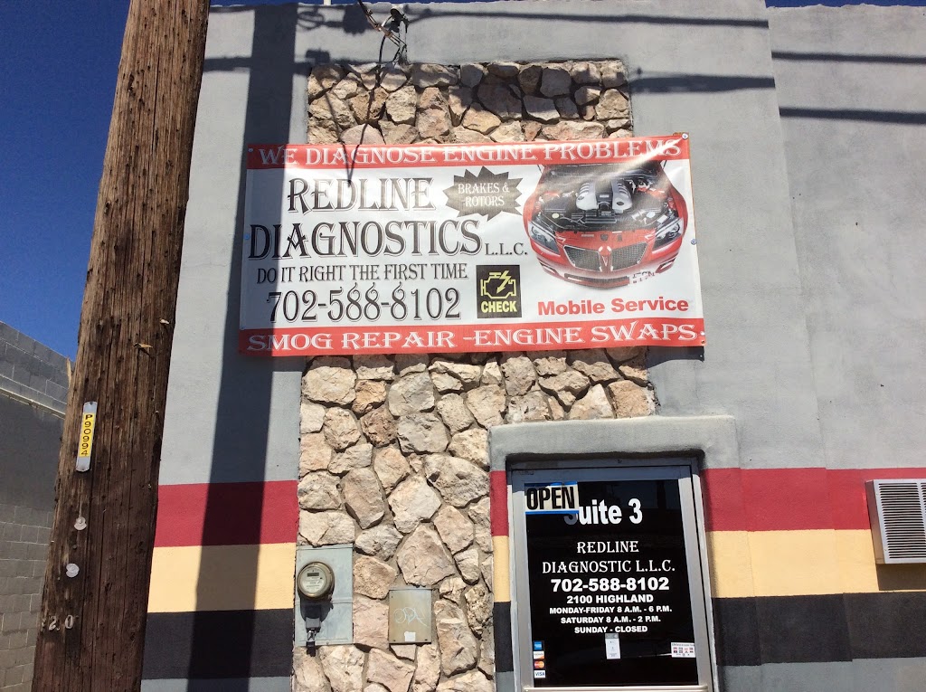 Redline Diagnostics L.L.C | 5115 Dean Martin Dr SUITE#513, Las Vegas, NV 89118, USA | Phone: (702) 588-8102