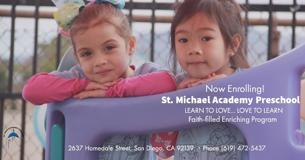St. Michael Academy Preschool | 2637 Homedale St building b, San Diego, CA 92139, USA | Phone: (619) 472-5437