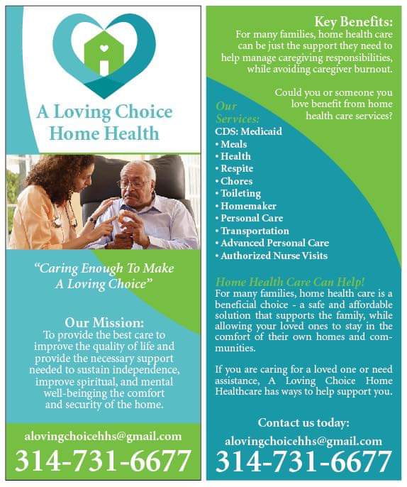 A Loving Choice Home Health, LLC | 320 Brookes Dr Suite 122, Hazelwood, MO 63042, USA | Phone: (314) 731-6677