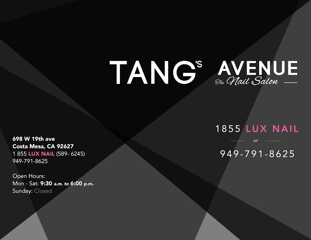 Tangs Avenue | 698 W 19th St, Costa Mesa, CA 92627, USA | Phone: (949) 791-8625