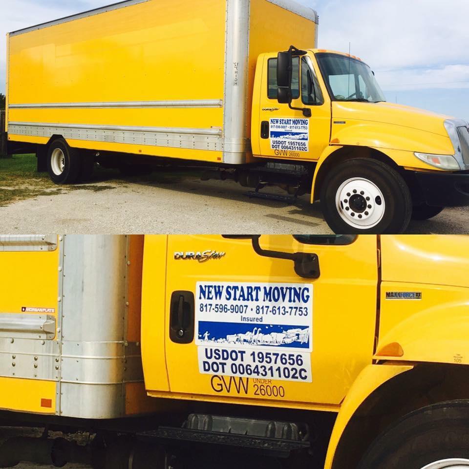 New Start Moving | 2015 Upper Denton Rd, Weatherford, TX 76085, USA | Phone: (817) 596-9007