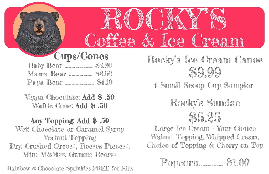 Rockys Coffee & Ice Cream | 504 Main St, Danbury, NC 27016, USA | Phone: (336) 593-2808