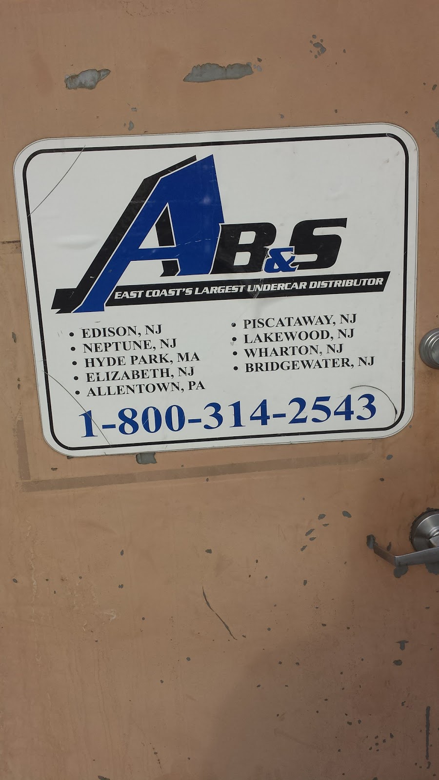 AB&S Warehouse | 120 Fieldcrest Ave A, Edison, NJ 08837, USA | Phone: (732) 738-9155