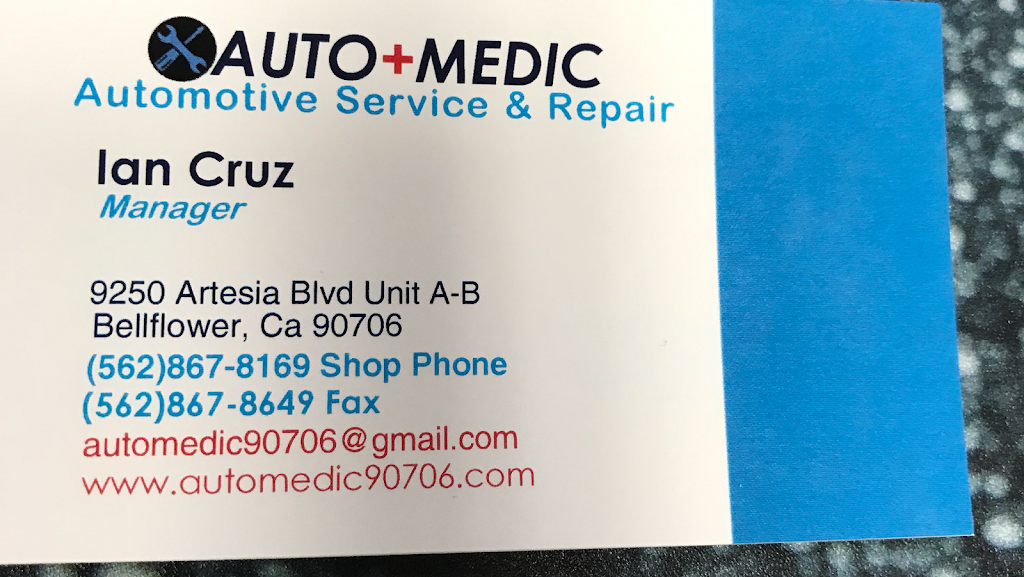 Auto+Medic | 9250 Artesia Blvd AB, Bellflower, CA 90706, USA | Phone: (562) 867-8169