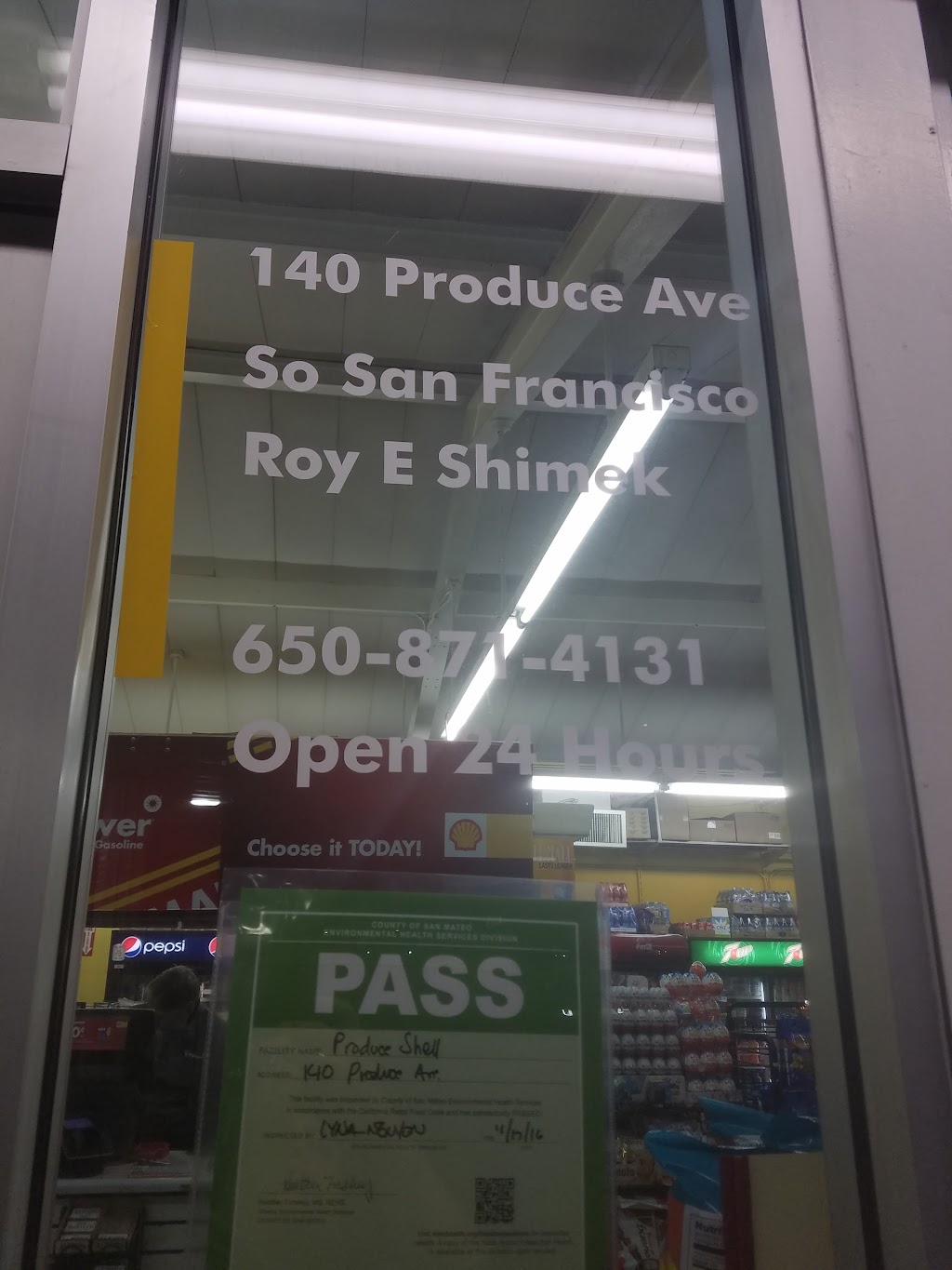 Shell | 140 Produce Ave, South San Francisco, CA 94080, USA | Phone: (650) 871-4131