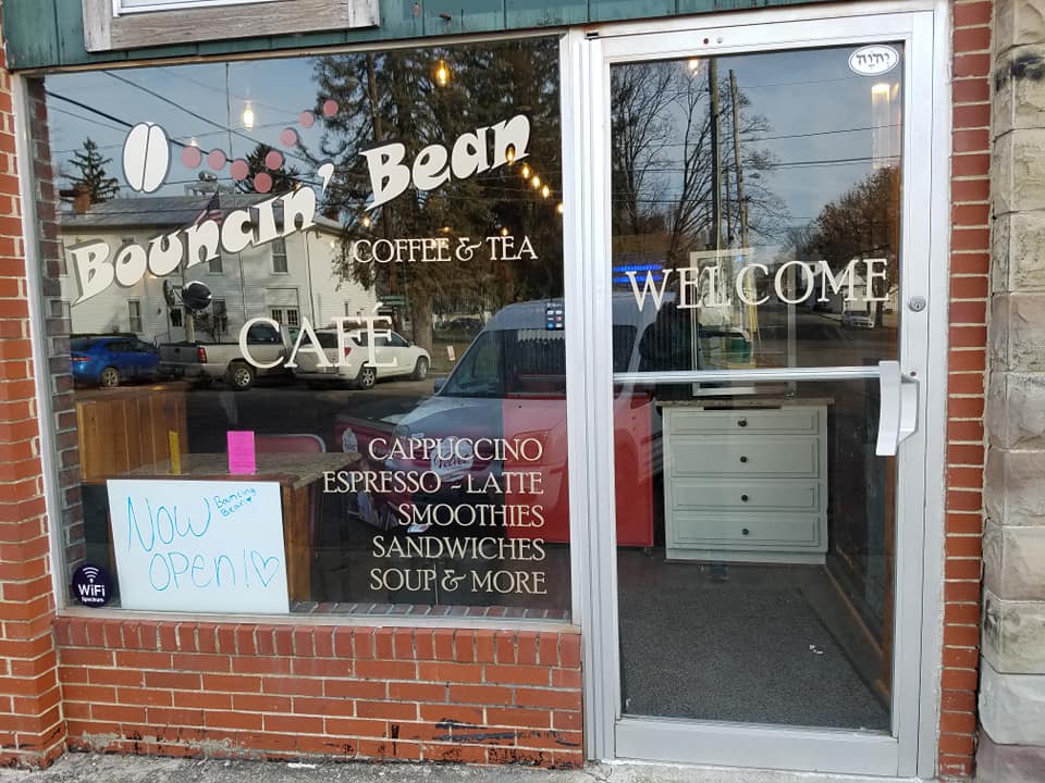 Bouncin’ Bean Coffee & Tea Cafe | 2 S Main St, Hartford, OH 43013, USA | Phone: (740) 893-5034