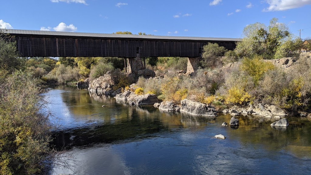 Knights Ferry Covered Bridge | 17968 Covered Bridge Rd, Knights Ferry, CA 95361, USA | Phone: (209) 881-3517