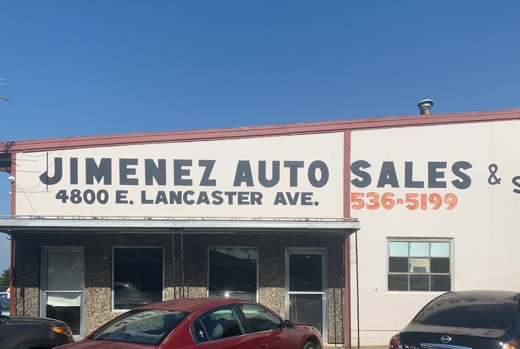 Jimenez Auto Sales | 4800 E Lancaster Ave, Fort Worth, TX 76103, USA | Phone: (817) 946-6850