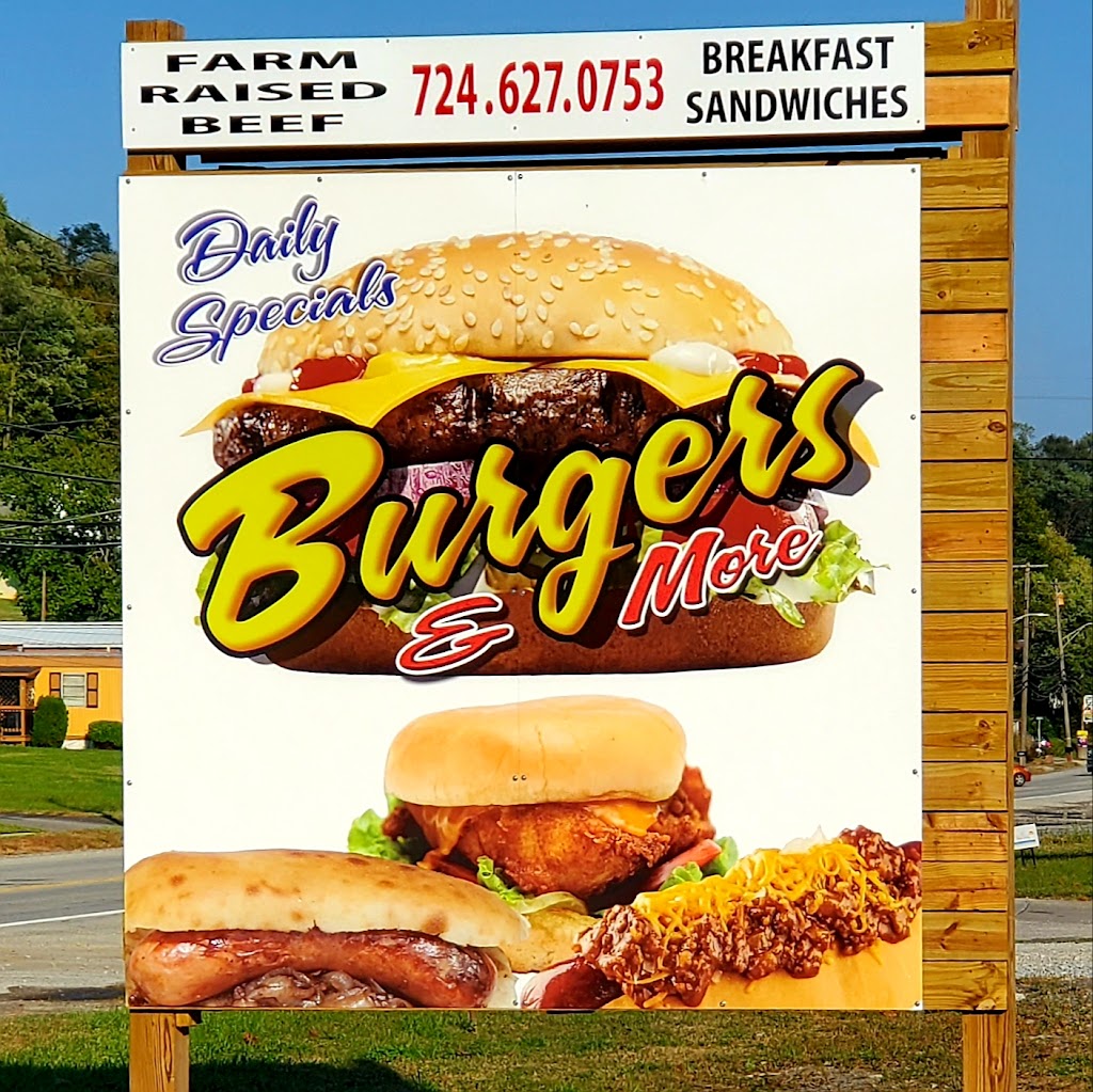 Burgers and More | 588 PA-21, Waynesburg, PA 15370, USA | Phone: (724) 627-0753