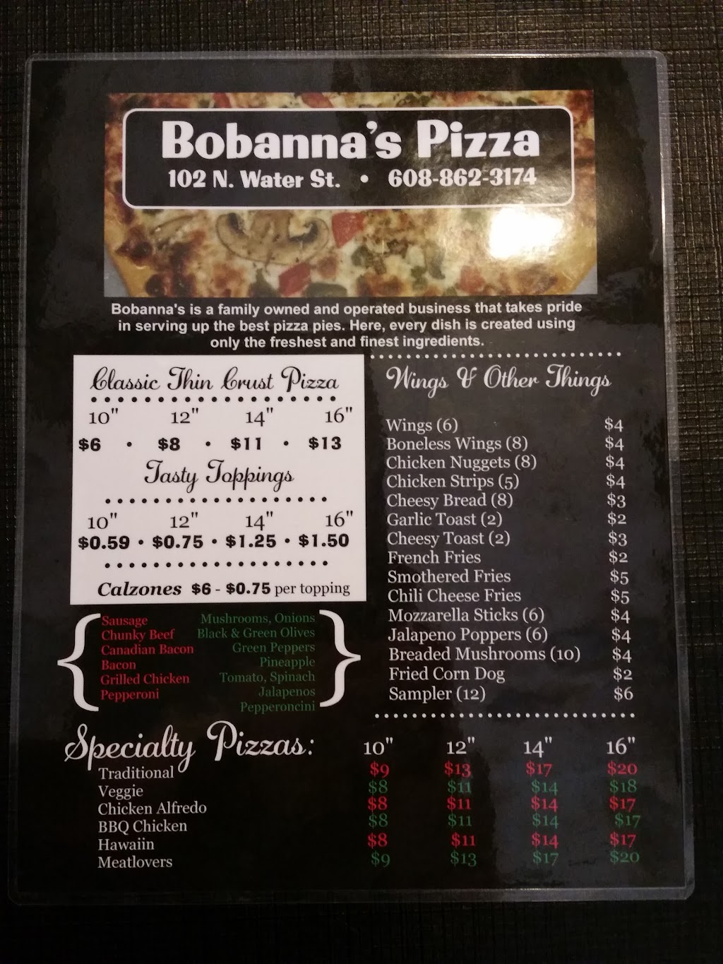 Bobannas Pizza | 102 N Water St, Albany, WI 53502 | Phone: (608) 862-3174