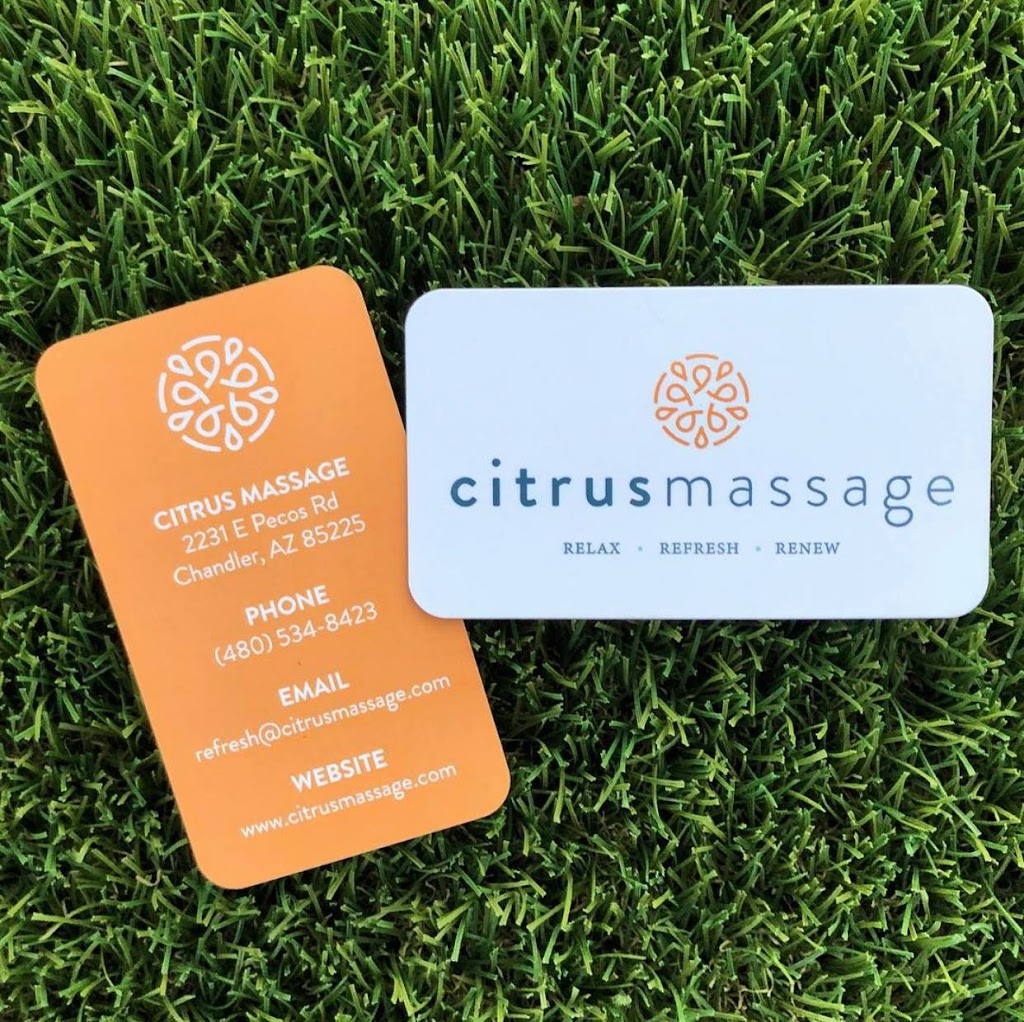 Citrus Massage | 2231 E Pecos Rd Suite #1, Chandler, AZ 85225, USA | Phone: (480) 534-8423