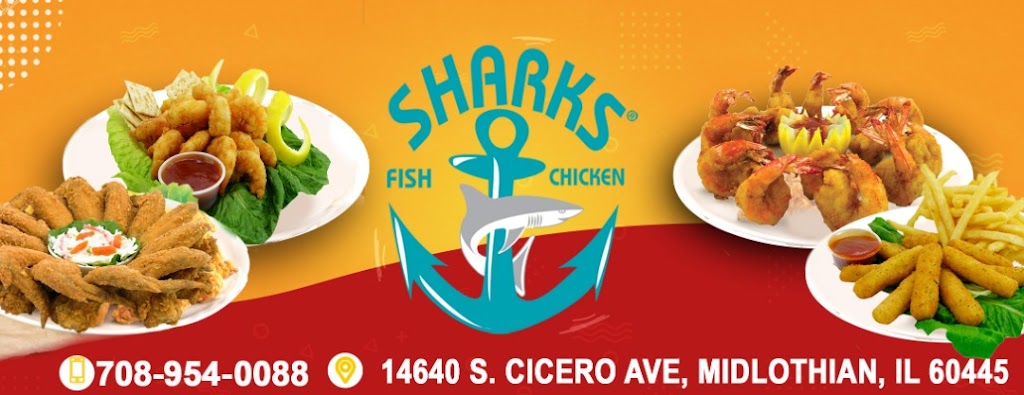 Sharks Fish & Chicken | 14640 S Cicero Ave #1, Midlothian, IL 60445, USA | Phone: (708) 954-0088