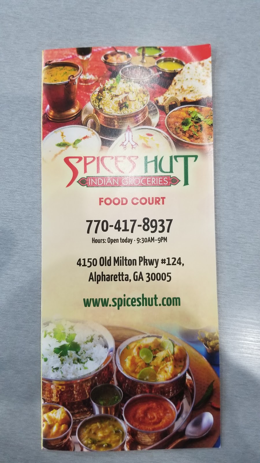 SpicesHut Food Court | 4150 Old Milton Pkwy #134, Alpharetta, GA 30005 | Phone: (770) 417-8937
