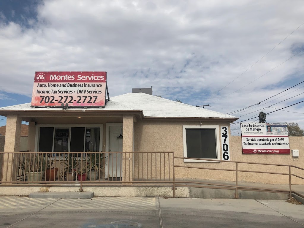 Montes Services Insurance and DMV Svs | 3706 Vegas Dr, Las Vegas, NV 89108, USA | Phone: (702) 272-2727