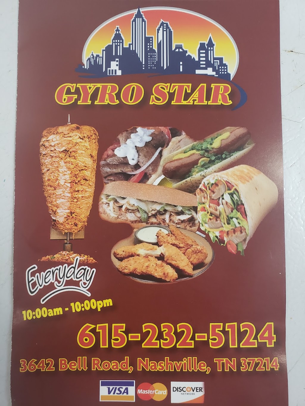 Gyro STAR | 3642 Bell Rd, Nashville, TN 37214, USA | Phone: (615) 232-5124