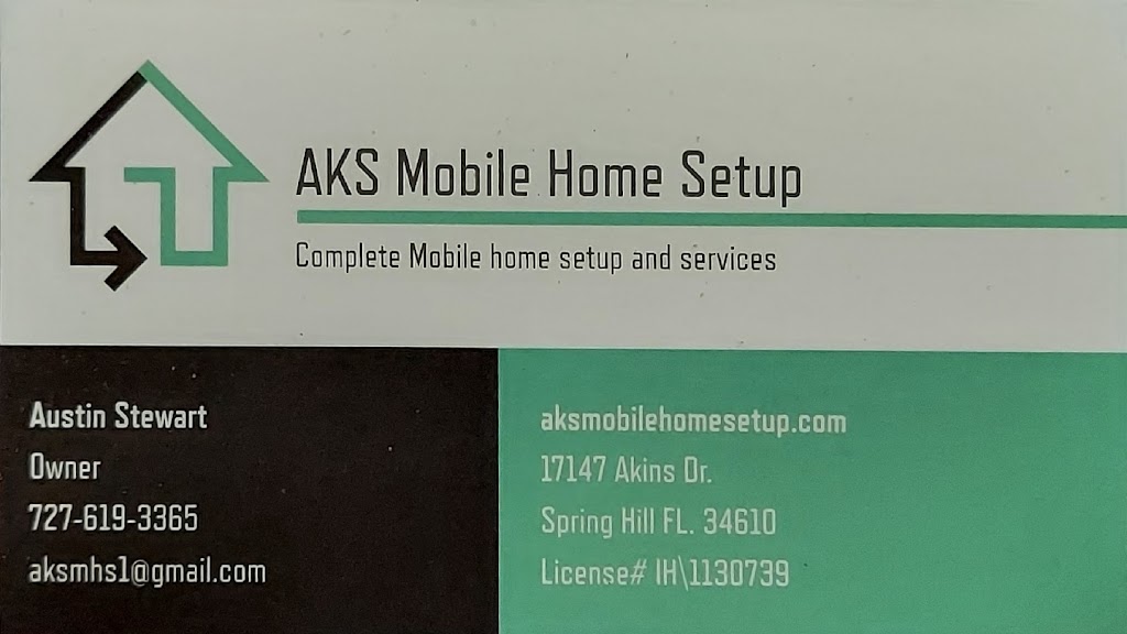 AKS Mobile Home Setup LLC | 17147 Akins Dr, Spring Hill, FL 34610, USA | Phone: (727) 619-3365