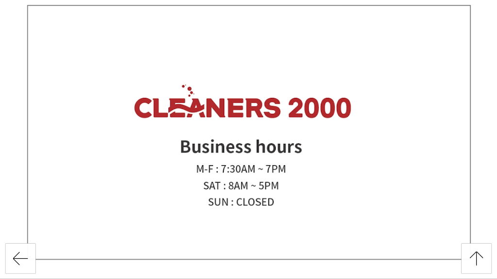 Cleaners 2000 | 8481 Heil Ave ste e, Westminster, CA 92683, USA | Phone: (714) 848-9448