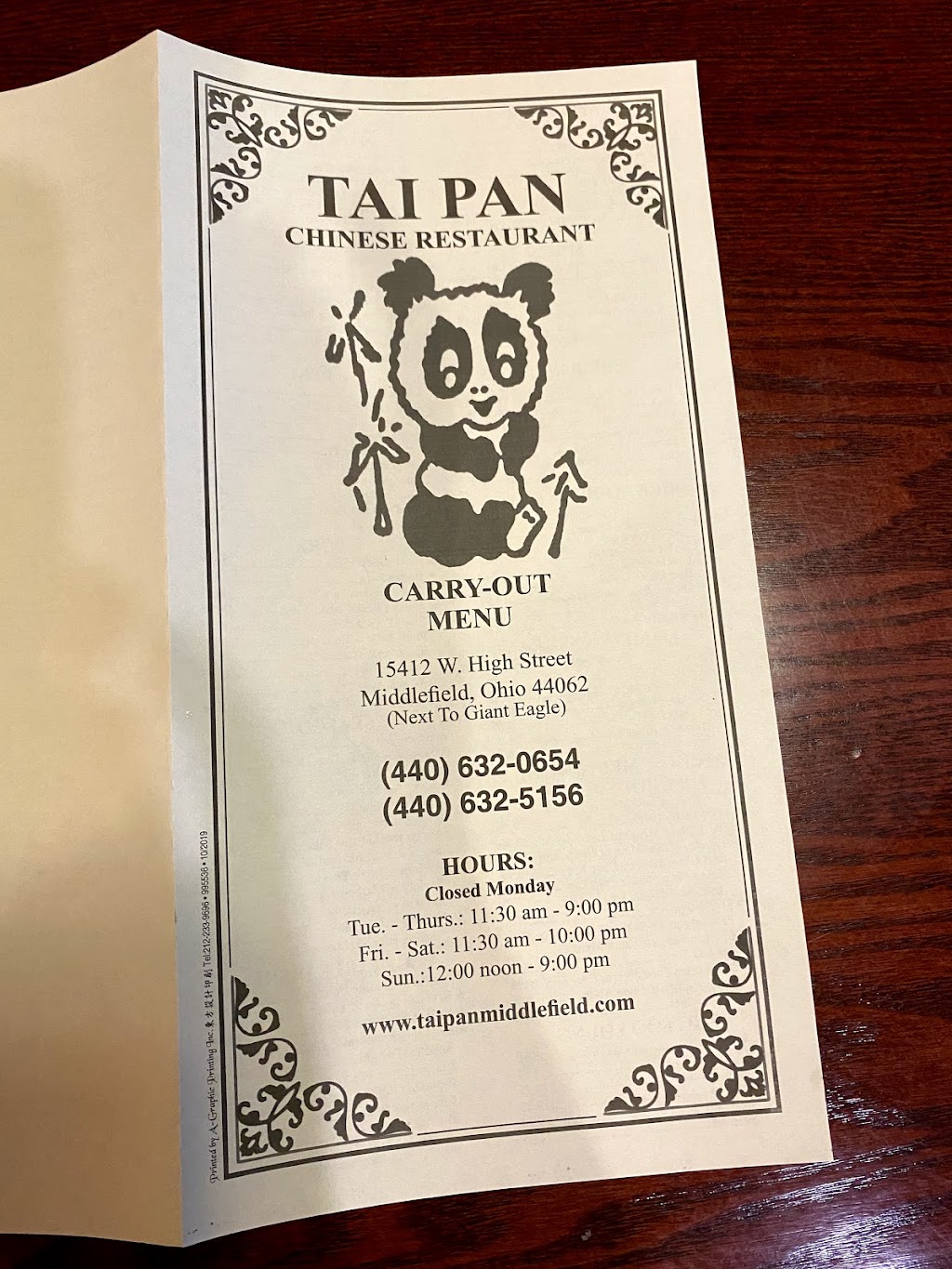 Tai-Pan | 15412 W High St, Middlefield, OH 44062, USA | Phone: (440) 632-5156