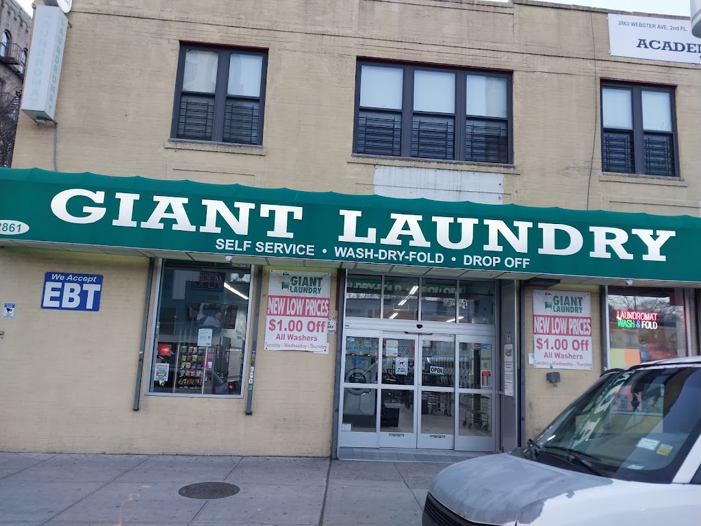 Giant Laundry Bronx | 2861 Webster Ave, Bronx, NY 10458, USA | Phone: (718) 450-3848