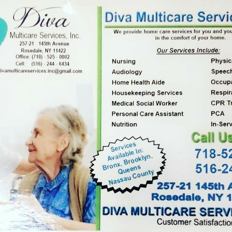 Diva Multicare Services Inc. | 70 Sunrise Hwy 5th Floor Suite 501, Queens, NY 11581 | Phone: (718) 525-0002
