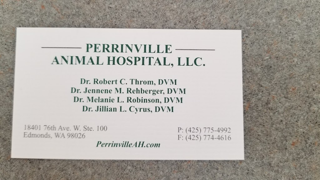 Perrinville Animal Hospital | 18401 76th Ave W #100, Edmonds, WA 98026, USA | Phone: (425) 775-4992