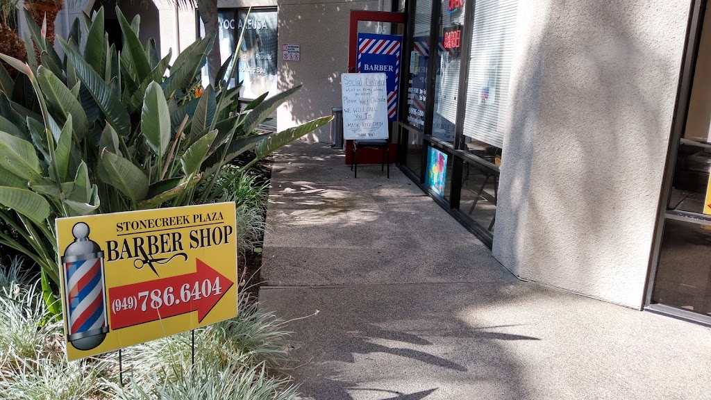 Stonecreek Plaza Barber Shop (inside H&R Block courtyard) | 4330 Barranca Pkwy #105, Irvine, CA 92604, USA | Phone: (949) 786-6404