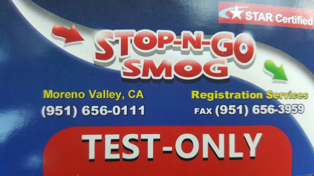 Stop N Go Smog | 22425 Alessandro Blvd # 101A, Moreno Valley, CA 92553, USA | Phone: (951) 656-0111