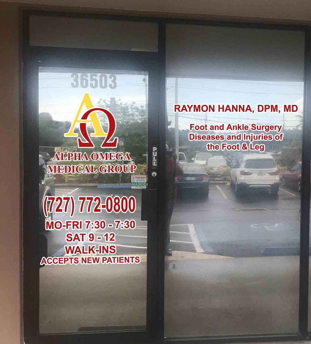 Alpha Omega Foot and Ankle: Raymon Hanna, DPM | 36503 US Hwy 19 N, Palm Harbor, FL 34684, USA | Phone: (727) 772-0800