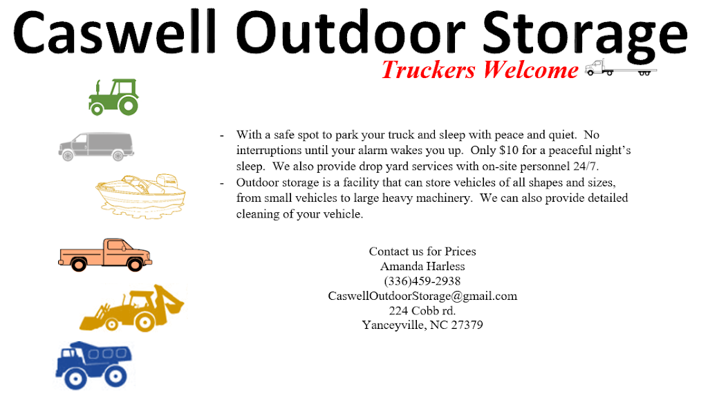 Caswell Outdoor Storage | 224 Cobb Rd, Yanceyville, NC 27379, USA | Phone: (336) 459-2938