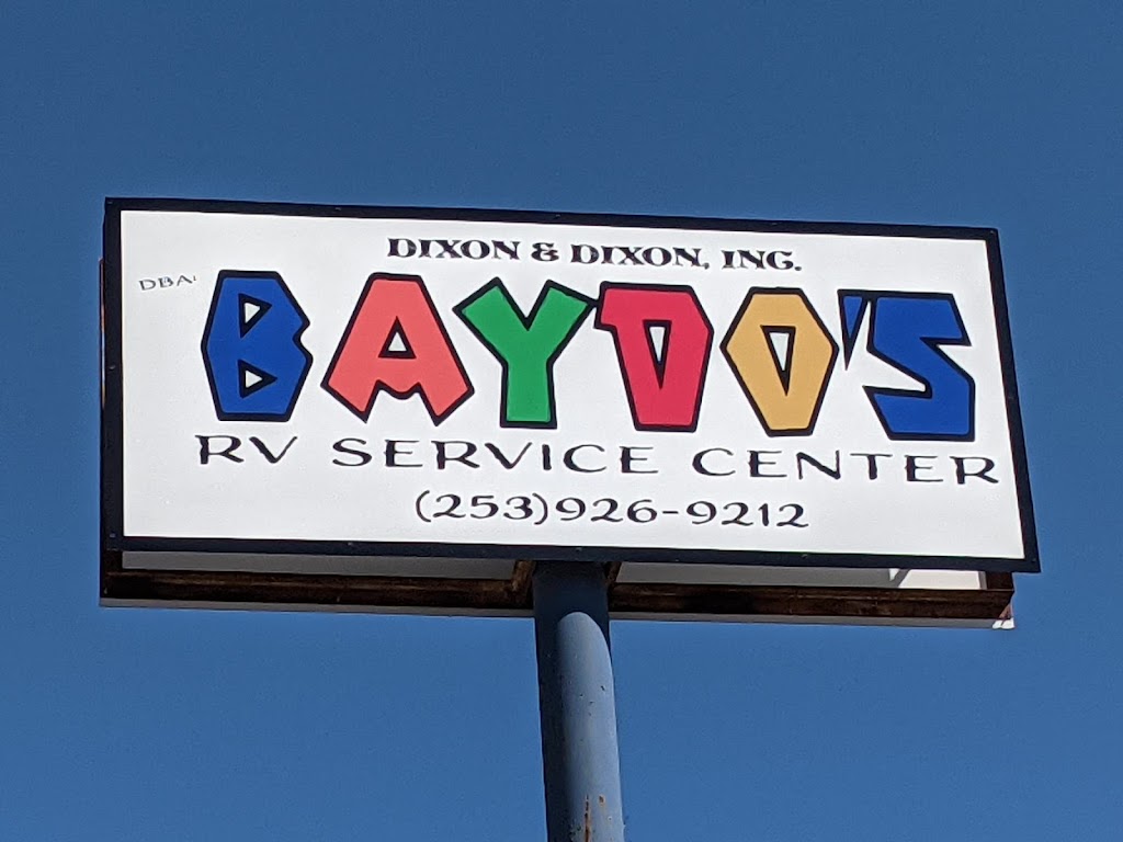 Dixon & Dixon Inc. dba: Baydos RV Service Center | 7916 Pacific Hwy E, Milton, WA 98354, USA | Phone: (253) 926-9212