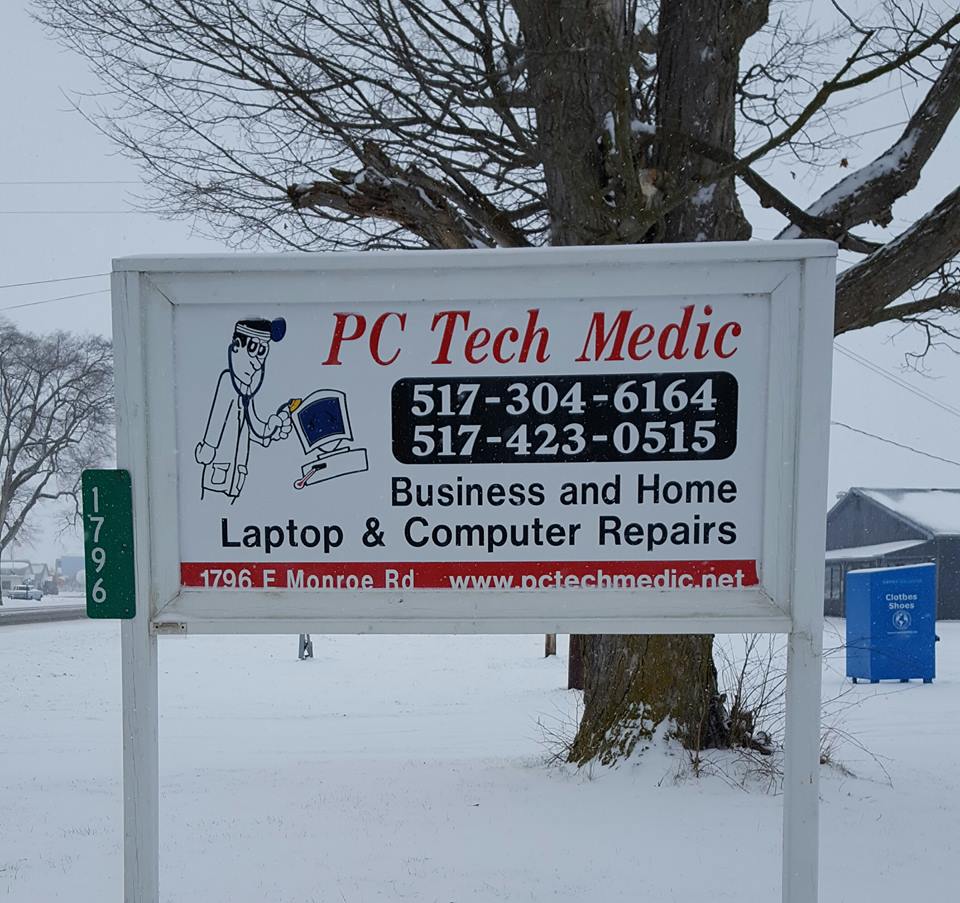 PC Tech Medic | 1796 E Monroe Rd, Tecumseh, MI 49286, USA | Phone: (517) 423-0515