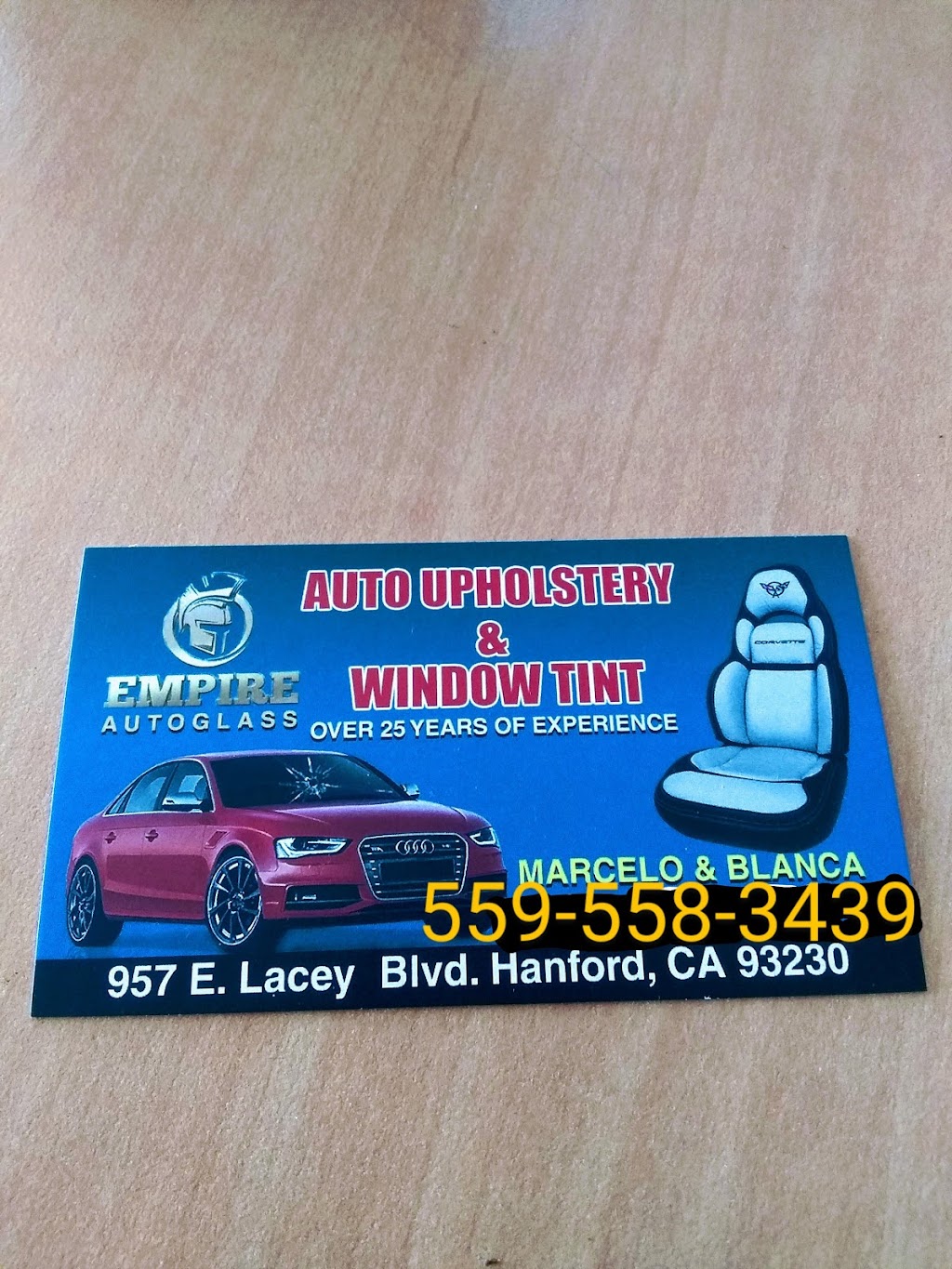 Empire Auto Glass & Window Tint | 957 E Lacey Blvd, Hanford, CA 93230, USA | Phone: (559) 558-3439