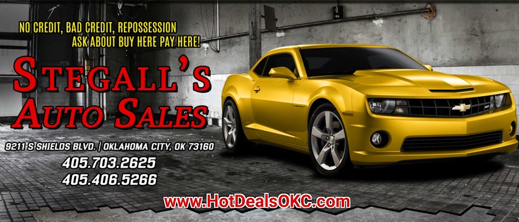 Stegalls Auto Sales | 9211 S Shields Blvd, Oklahoma City, OK 73160, USA | Phone: (405) 703-2625