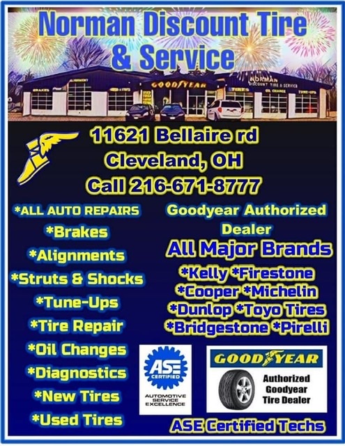 Goodyear Norman Discount Tire & Service Inc. | 11621 Bellaire Rd, Cleveland, OH 44111, USA | Phone: (216) 671-8777