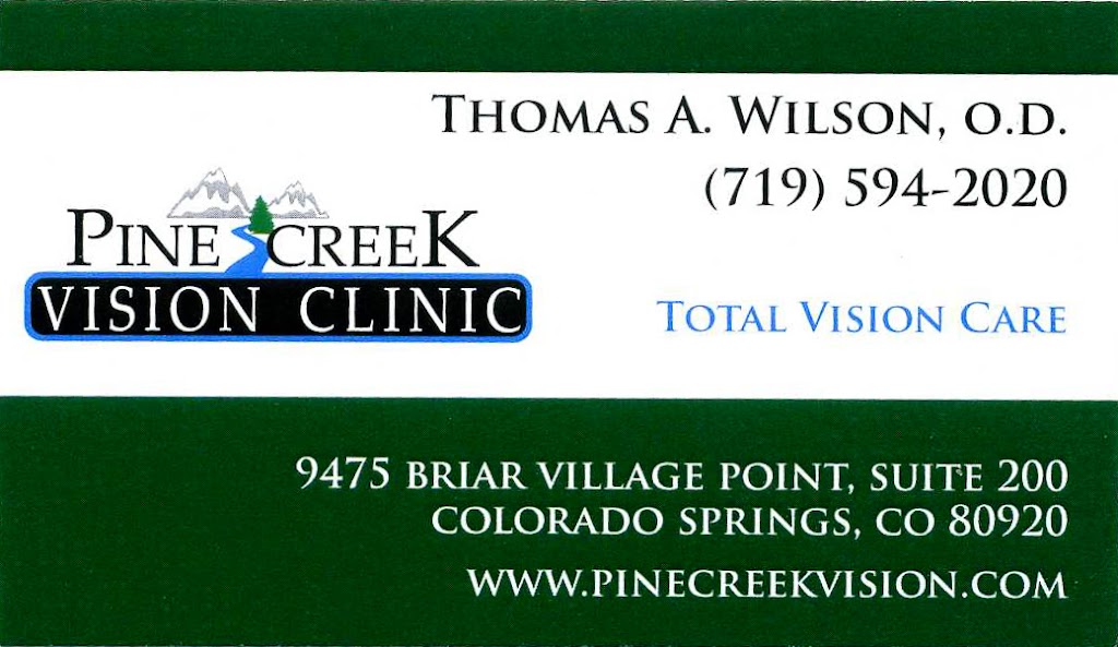 Pine Creek Vision Clinic | 9475 Briar Village Point #200, Colorado Springs, CO 80920, USA | Phone: (719) 594-2020