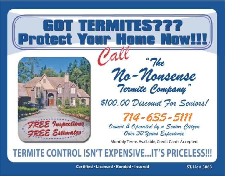 The No-Nonsense Termite Company | 1201 E Ball Rd suite v, Anaheim, CA 92805, USA | Phone: (714) 635-5111