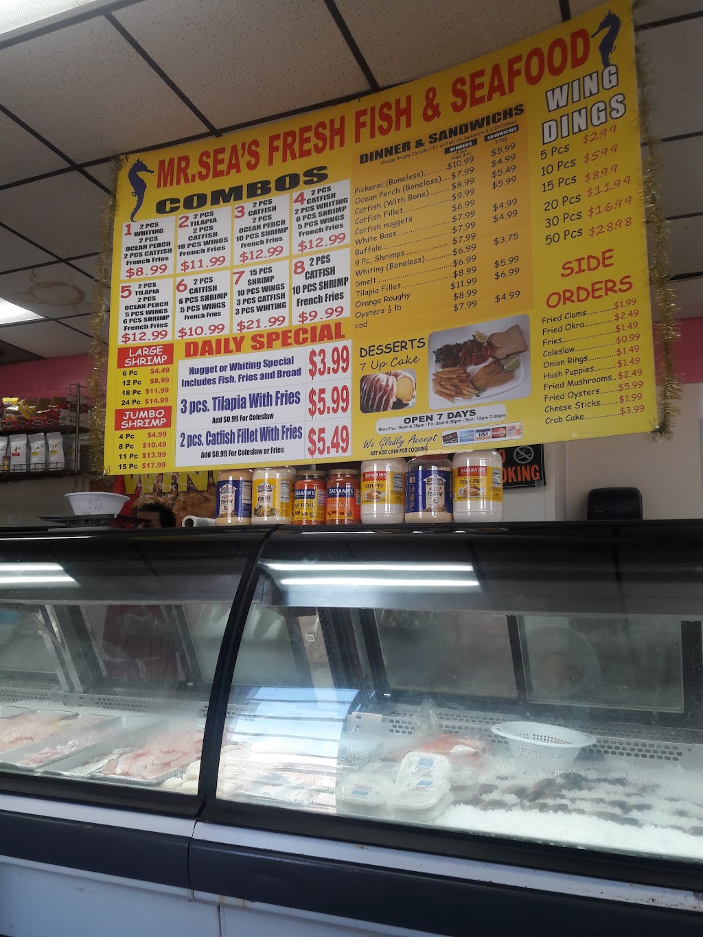 Mr Seas Fresh Fish & Seafood | 12540 E Warren Ave, Detroit, MI 48215, USA | Phone: (313) 331-5277