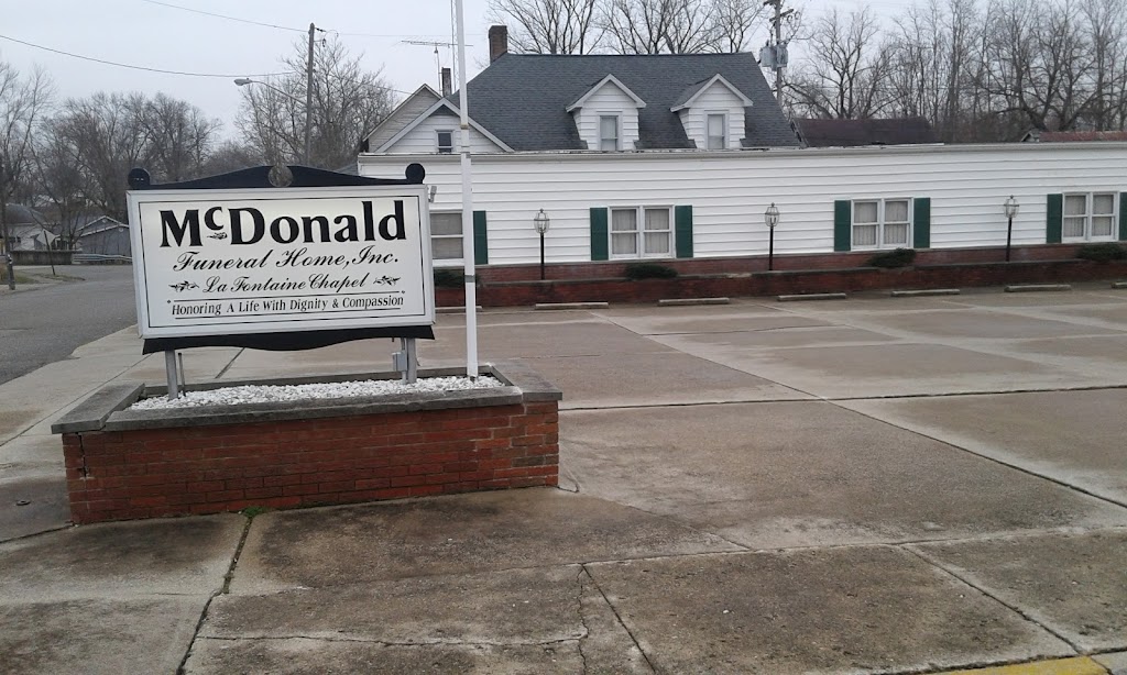 Mc Donald Funeral Home Inc | 104 S Main St, La Fontaine, IN 46940, USA | Phone: (765) 981-4141