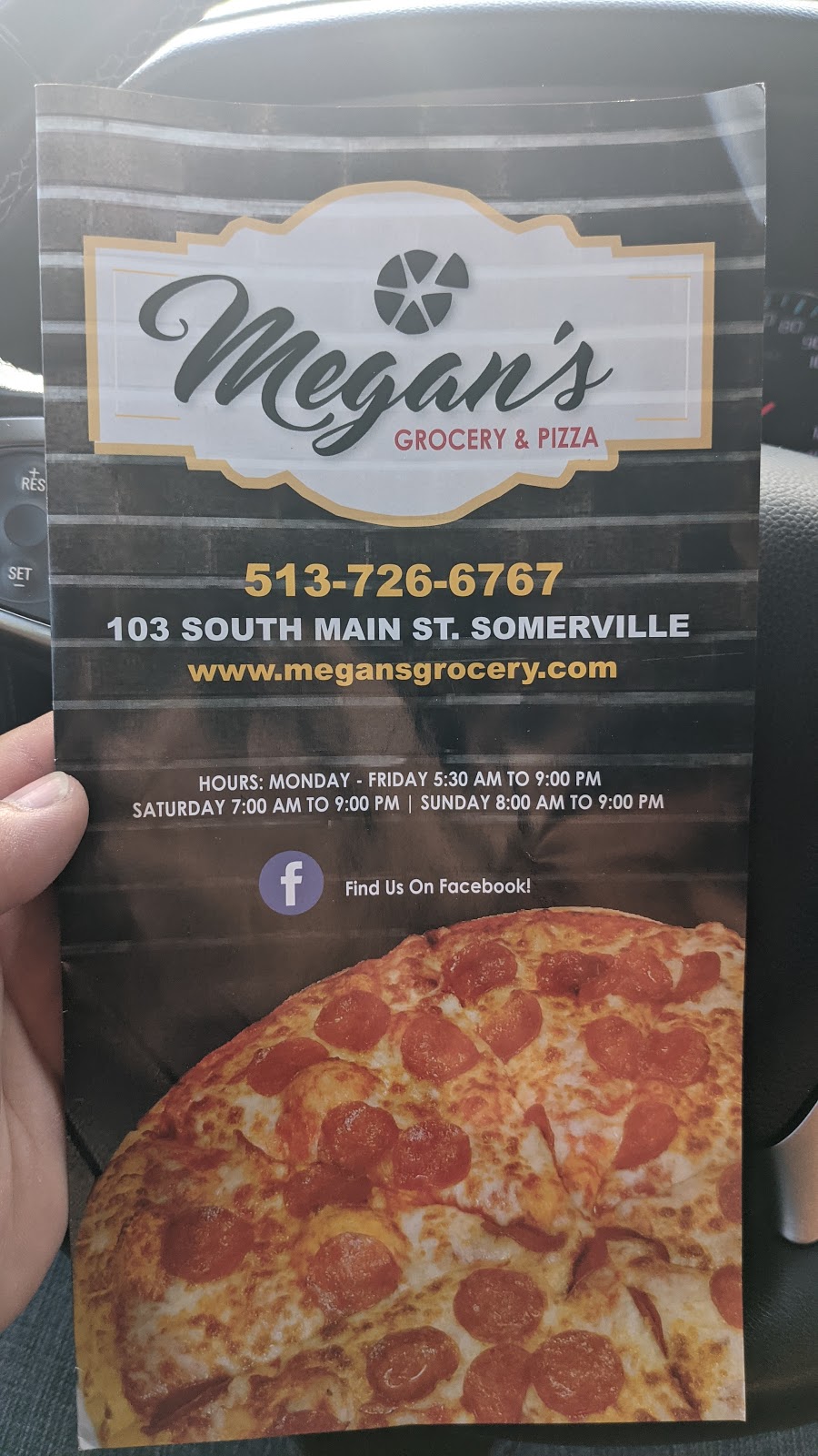 Megans Grocery & Pizza | 103 S Main St, Somerville, OH 45064, USA | Phone: (513) 726-6767