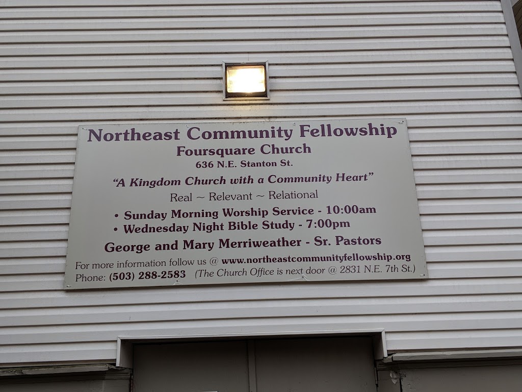 NE Community Fellowship Church | 636 NE Stanton St, Portland, OR 97212, USA | Phone: (503) 288-2583