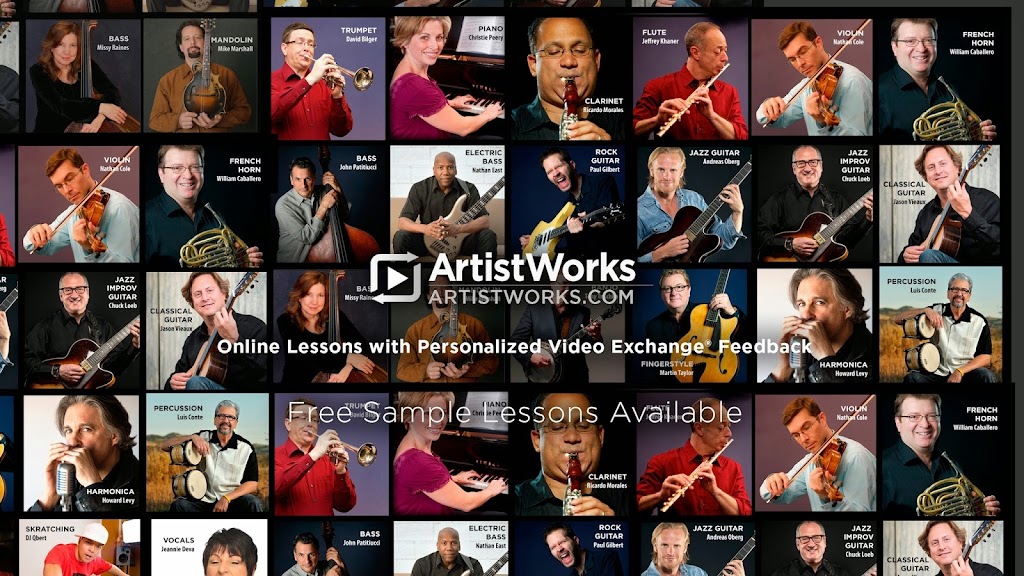 ArtistWorks | 167 Camino Dorado, Napa, CA 94558, USA | Phone: (800) 326-5596