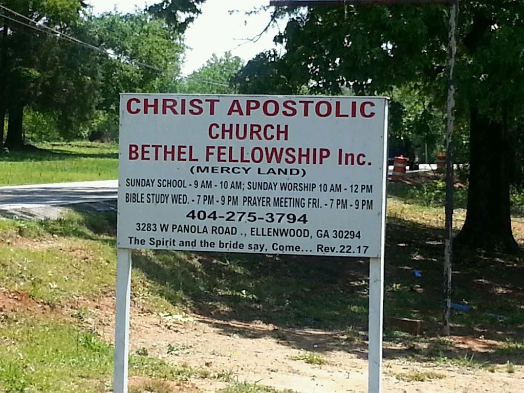 Christ Apostolic Church Bethel Fellowship Ellenwood - church  | Photo 1 of 1 | Address: 3283 Panola Rd, Ellenwood, GA 30294, USA | Phone: (770) 629-2896