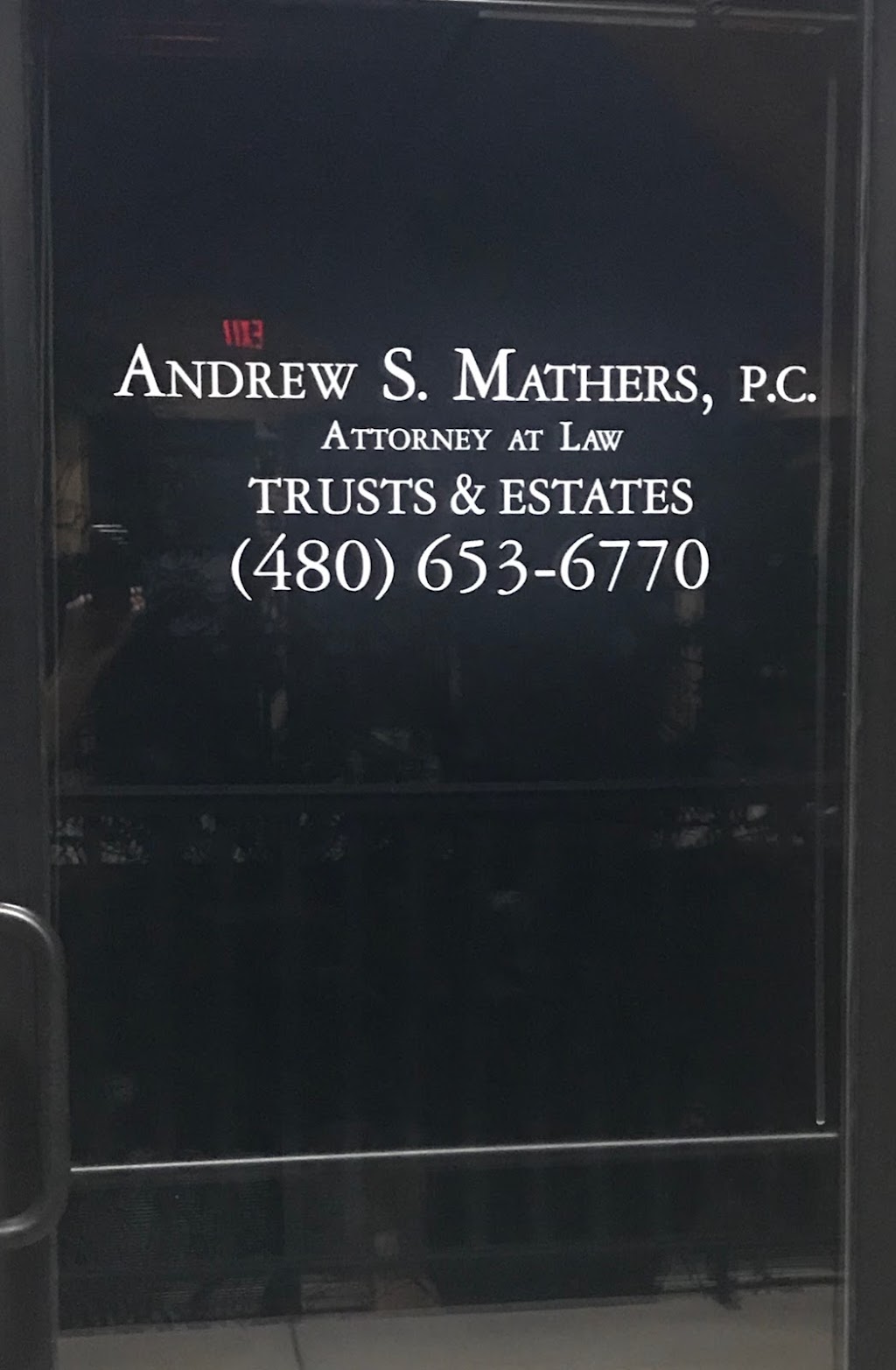 Andrew S. Mathers, P.C. Attorney at Law | 1166 E Warner Rd #216a, Gilbert, AZ 85296 | Phone: (480) 653-6770