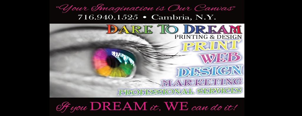 Dare to Dream Printing & Design | 4471 Ridge Rd, Lockport, NY 14094, USA | Phone: (716) 940-1525