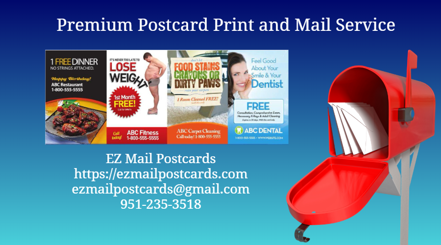 EZ Mail Postcards | 5005 La Mart Dr #100 B9, Riverside, CA 92507, USA | Phone: (951) 432-5300