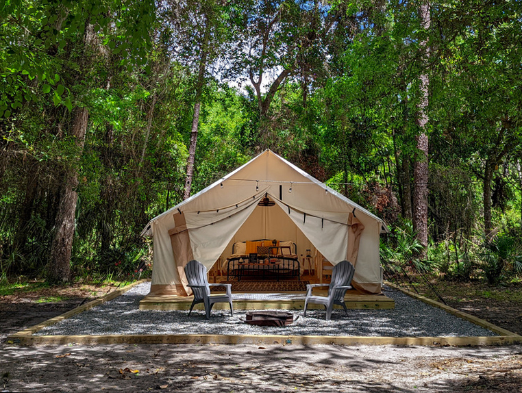 Timberline Glamping at Hillsborough River | 15402 US-301, Thonotosassa, FL 33592, USA | Phone: (813) 586-3081