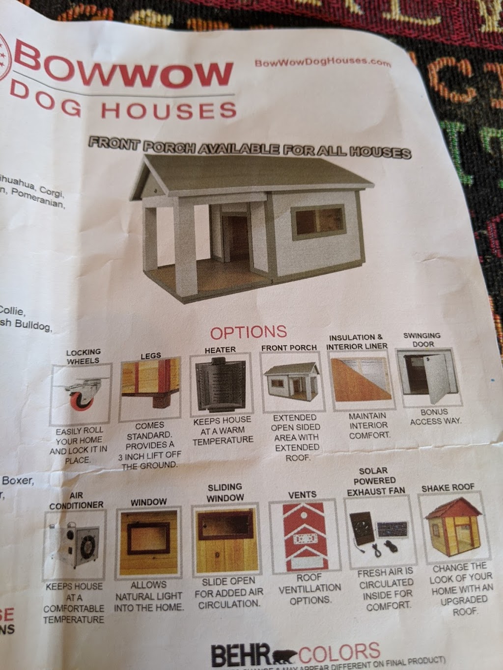 Bow Wow Dog Houses | 17071 Hercules St, Hesperia, CA 92345, USA | Phone: (310) 327-1655