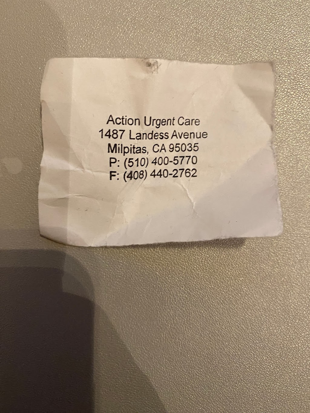 Action Urgent Care | 1487 Landess Ave, Milpitas, CA 95035, USA | Phone: (408) 909-0015